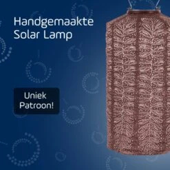 LUMIZ Solar Lampion Folia Cylinder - 18 Cm - Plum -Leenbakker Winkel 9a5bd65636d040f894b77fc0670151dd