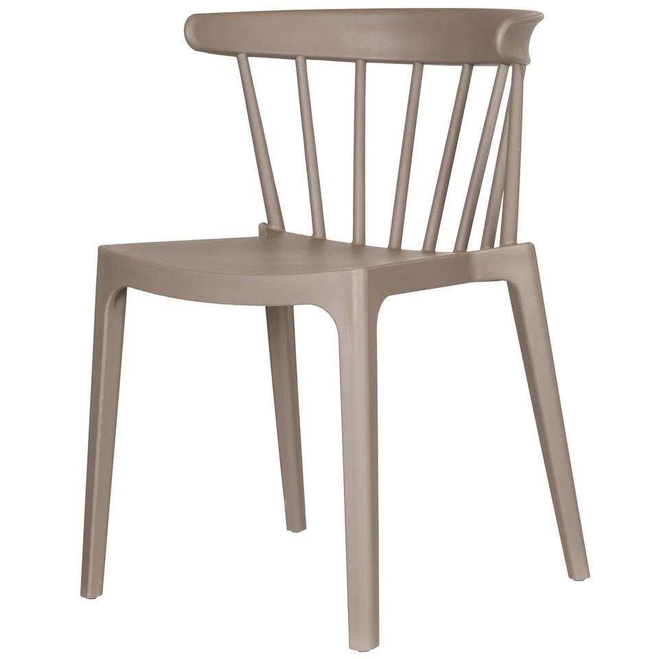 WOOOD Bliss Tuinstoelen - Kunststof - Taupe - Set Van 2 4 WOOOD Bliss Tuinstoelen - Kunststof - Taupe - Set Van 2 - Afbeelding 4