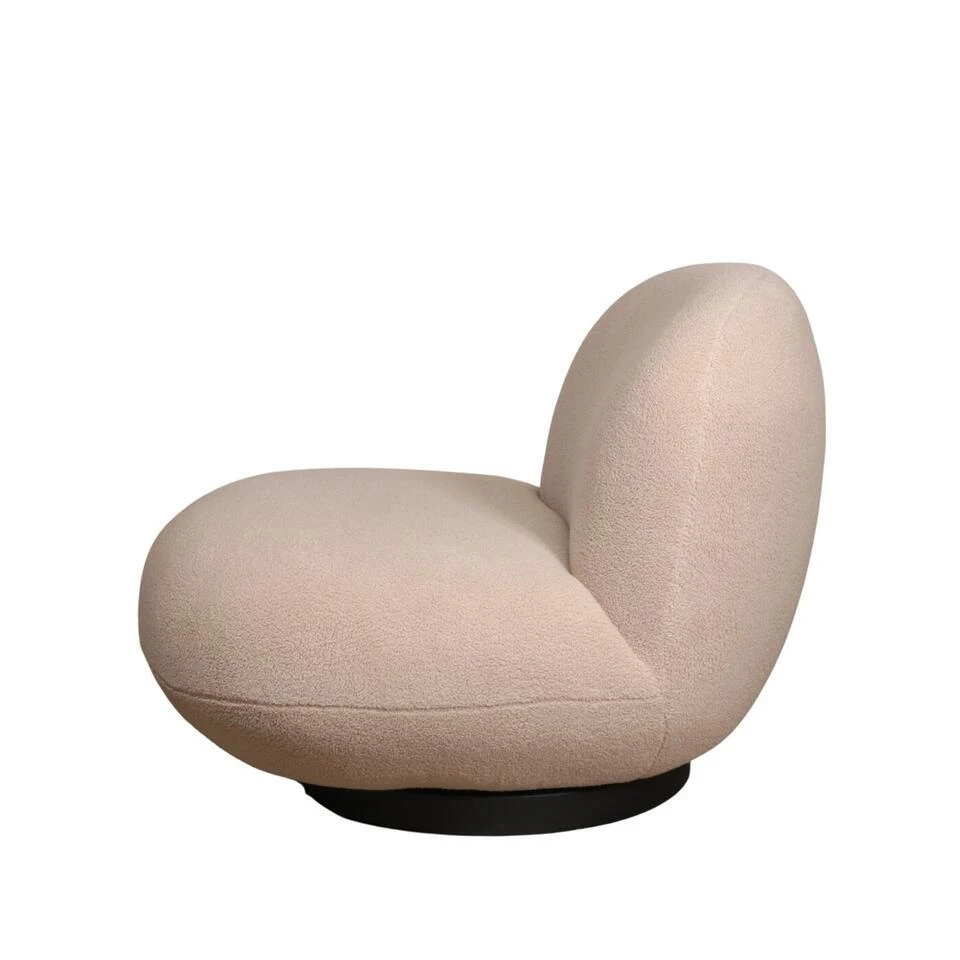 Fauteuil Teddy Beige - Zithoogte 41cm - 81x94x71cm - Swivel 4 Fauteuil Teddy Beige - Zithoogte 41cm - 81x94x71cm - Swivel - Afbeelding 4