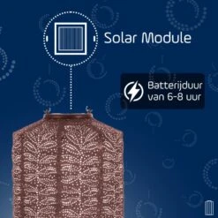 LUMIZ Solar Lampion Folia Cylinder - 18 Cm - Plum -Leenbakker Winkel 9c201582bf3043eeb6fd9937f61d8200