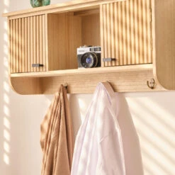 Wandkapstok Van Hout Met 2 Deuren -Leenbakker Winkel 9cc367566787494f817761d29c51ce26