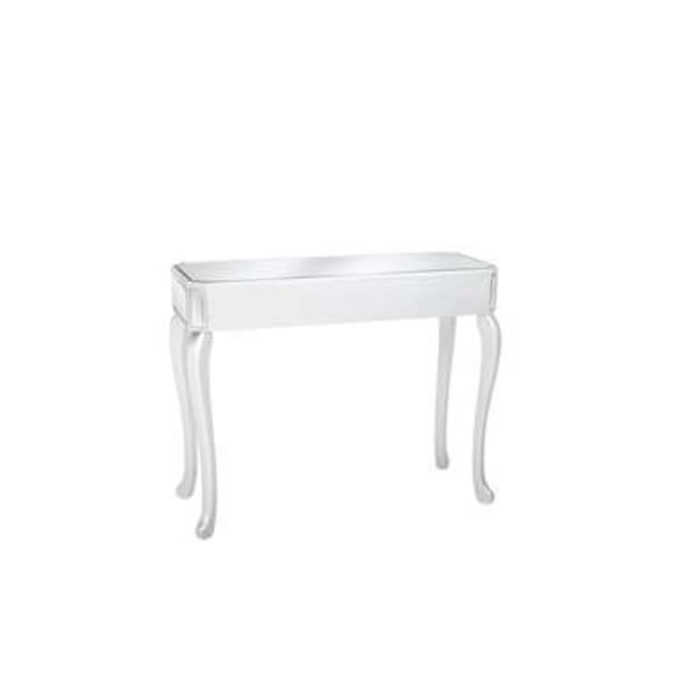 Beliani Consoletafel CARCASSONNE - Zilver Glas 4 Beliani Consoletafel CARCASSONNE - Zilver Glas - Afbeelding 4