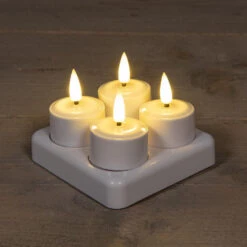 Anna's Collection LED Waxinelichtjes - 4x -wit - Oplaadbaar -Leenbakker Winkel 9feca302d5774a1dbdf2c31e6c94c564