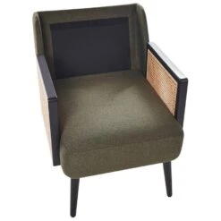 ORUM - Fauteuil - Groen - Rotan -Leenbakker Winkel a05c964407d54cfcb10d600c12d4917c