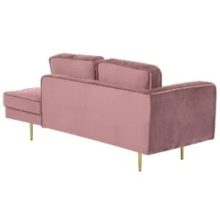 MIRAMAS - Chaise Longue - Roze - Linkerzijde - Fluweel -Leenbakker Winkel a2910a9fff384963a549912d36656f8b