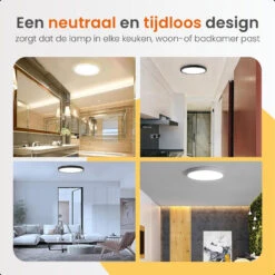 Goliving Plafondlamp - Plafonnière - LED - Ø30cm - Wit 13 Goliving Plafondlamp - Plafonnière - LED - Ø30cm - Wit -Leenbakker Winkel a32f7b9dc50048afa8aa93a57b81a6cb 1