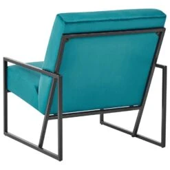 DELARY - Fauteuil - Blauwgroen - Fluweel -Leenbakker Winkel a3deb8482b414c9ebef7df81966ea0fa