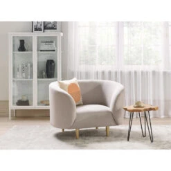 Beliani Zitgroep LOEN - Beige Polyester -Leenbakker Winkel a6a2f22f93864985ad4ceefd1ae249e9