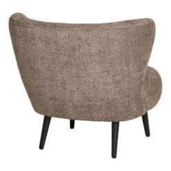 Fauteuil Bouclé Bruin - Zithoogte 45cm - 78x70x73cm - Covelo -Leenbakker Winkel a6b2471c8fe6434a92b652fb13d571fb