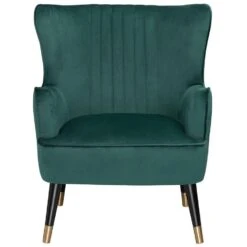 VARBERG - Fauteuil - Groen - Fluweel -Leenbakker Winkel a7090aa630a246939218b697ac31f479