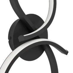 EGLO Serpins Wandlamp - LED - 40 Cm - Zwart/Wit -Leenbakker Winkel a717027d9ca04b2e8ed37fcbc6e63556