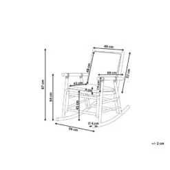 Beliani Schommelstoel FRIGOLE - Lichte Houtkleur Bamboehout -Leenbakker Winkel a7bf54dc45014ffa925159eb79e7307a