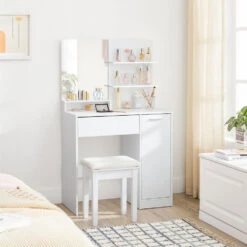 Furnihaus Kaptafel Met Rechthoekige Spiegel En 1 Lade Cosmetische Tafel -Leenbakker Winkel a8ad483d497e493c94cbdfba013f496f