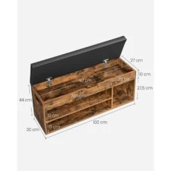 Parya Home Gevoerde Schoenenbank, Opbergbank, 3 Vakken -Leenbakker Winkel a8b259394b1345e3896a312681d1ffaf