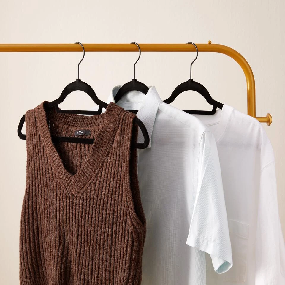 ACAZA - 50 Anti-slip Kleerhangers - Zwarte Haak 5 ACAZA - 50 Anti-slip Kleerhangers - Zwarte Haak - Afbeelding 5