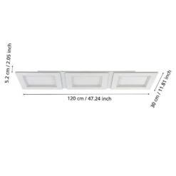 EGLO Padrogiano-Z Plafonnière - LED - 120 Cm - Wit -Leenbakker Winkel a95b3f4da9fc41f9ad2930f743ed86ac