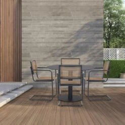 Lisomme Sieb Ronde Tuintafel Zwart - Ø110 Cm -Leenbakker Winkel aa18057570a1458d8db3f57988fce3b1