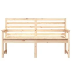 VidaXL - Tuinbank - Naturel - Massief Grenenhout - 159.5x48x91.5 Cm -Leenbakker Winkel aa51e67fa3144914be14754defeb3d82