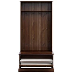 Mille - Garderobe Met 1 Klepdeur In Bruin Grenen -Leenbakker Winkel aa6500e8c13c463c932f9cbd143b1929