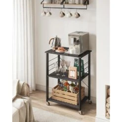 Keukentrolley - Serveerwagen - Keukentrolley Op Wieltjes - 89 X 60 X 40 - Zwart -Leenbakker Winkel ab2f1914d8d64fd7b3a2f9242cf6dca5