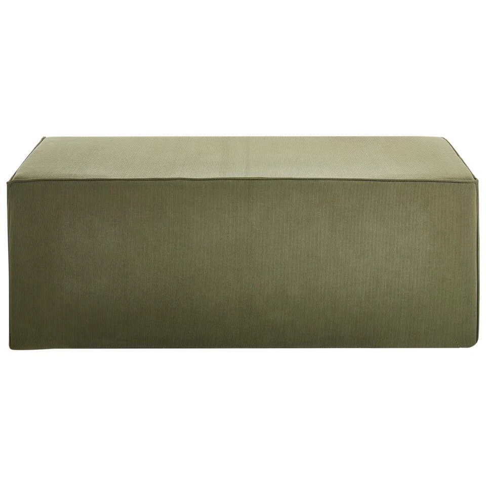 VINITA - Poef - Donkergroen - Corduroy 6 VINITA - Poef - Donkergroen - Corduroy - Afbeelding 6