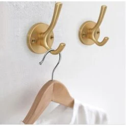 XIVADA Kapstokhaak Zena - Inclusief Schroefset - Goud - Set Van 3 -Leenbakker Winkel ab883f0af70c4904b4c179cf02ad9545