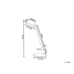 Beliani Bureaulamp CHAMAELEON - Messing Staal, Ijzer -Leenbakker Winkel ace74e5eab5d42a6b94670b08cac0a12
