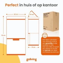 Goliving Automatische Sensor Prullenbak 64 Liter – Afvalemmer Keuken - Afvalbak -Leenbakker Winkel ad92939bc6b9493192ff6e696cc146d7