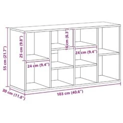 VidaXL - Schoenenbank - Zwart - Bewerkt Hout -103x30x55 Cm -Leenbakker Winkel aeea293922f940a3afa2235de676159a