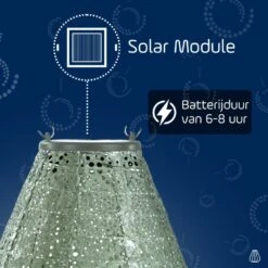 LUMIZ Solar Lampion Baar Tulip - 20 Cm - Sage Green -Leenbakker Winkel af53f33c063d435cad4f7189d5fd9589