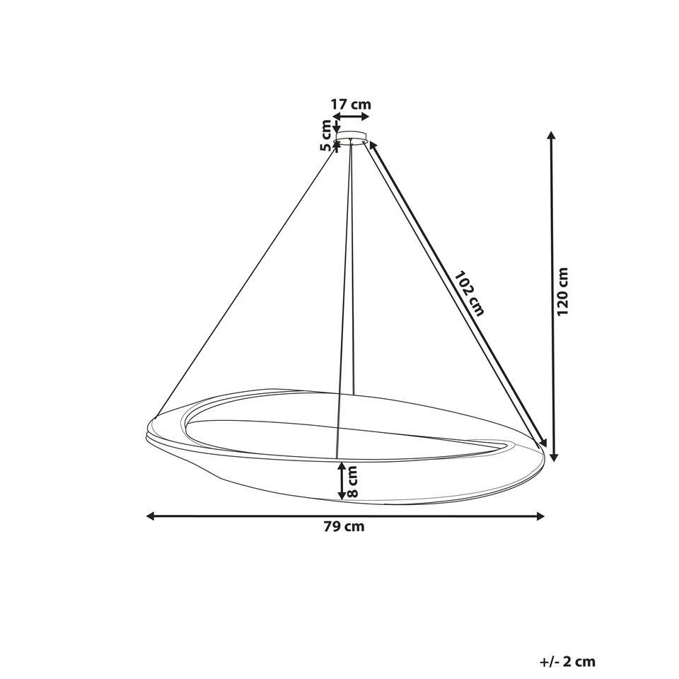 ROSENDE - Kroonluchter - Goud - Ijzer 3 ROSENDE - Kroonluchter - Goud - Ijzer - Afbeelding 3