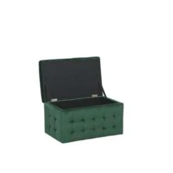 MICHIGAN - Ottomaan - Groen - Fluweel -Leenbakker Winkel b243c3e050804c208aa79b8514d8bb03