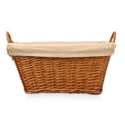 Merkloos Rieten Opberg Mand - Gevlochten Riet - Bruin - 65 X 43 X 35 Cm -Leenbakker Winkel b33e485f1af54419b9dba63c253ca22e