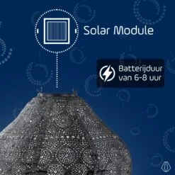 LUMIZ Solar Lampion Spectare Jar - 30 Cm - Donker Grijs -Leenbakker Winkel b4502248580441a2a8addc1af3a46804