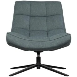 WOOOD Maudi Draaifauteuil - Polyester - Blue Stone - 84x74x86 -Leenbakker Winkel b4cd055606b4452dbe88b93ff711dcfd