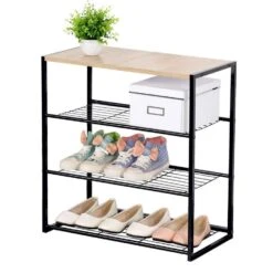 CALICOSY - Schoenenrek LEXIE - Licht Hout - 63x63x30 Cm -Leenbakker Winkel b782db4489e34834982b6d9aab5bdf06