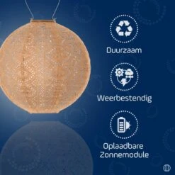 LUMIZ Solar Lampion Lace Rond - 30 Cm - Abrikoos -Leenbakker Winkel b7b3cf04e8964f7dac1c5d7c0f0fbb5c