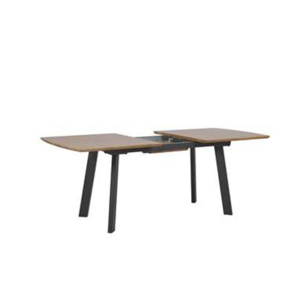 Beliani Eettafel SALVADOR - Donkere Houtkleur Mdf 2 Beliani Eettafel SALVADOR - Donkere Houtkleur Mdf - Afbeelding 2