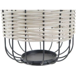 Items Lantaarn - Kaarshouder - Metaal Met Rotan - Zwart - 23 Cm -Leenbakker Winkel b888756478e14d15bf10342efdad1184