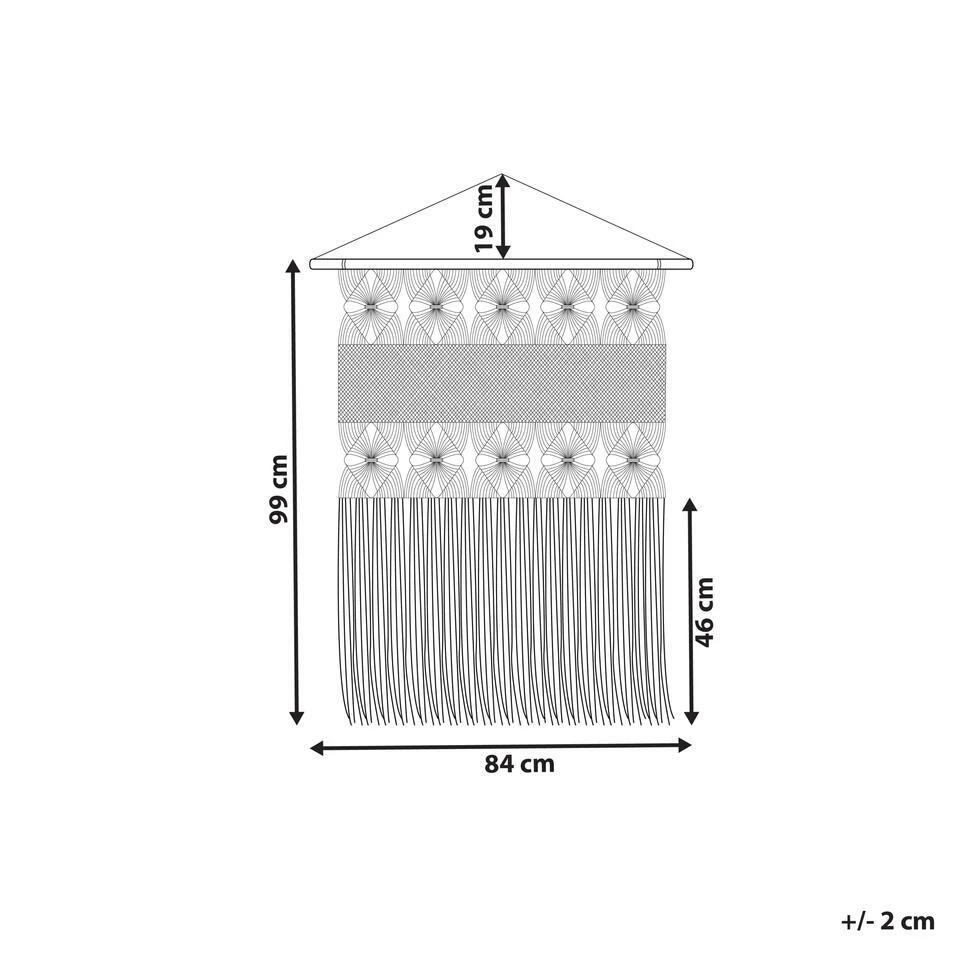 LAHRI - Wandhanger - Beige - Katoen 4 LAHRI - Wandhanger - Beige - Katoen - Afbeelding 4
