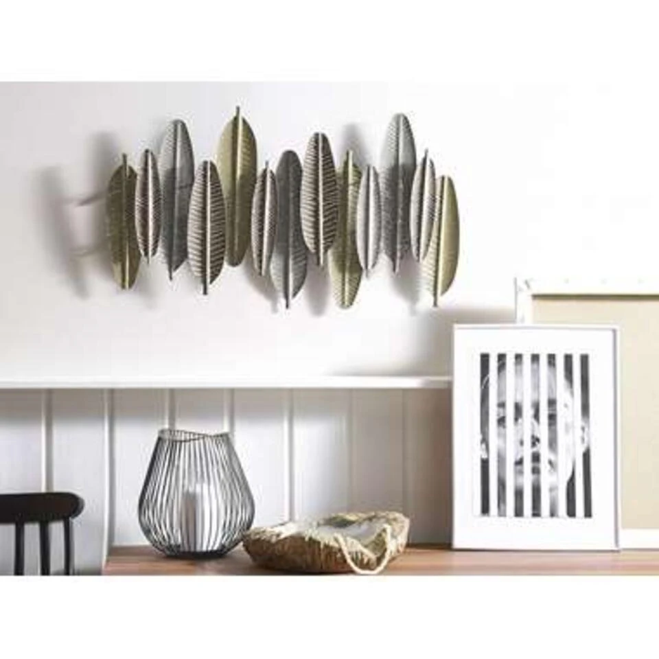 Beliani Wanddecoratie ANTIMONY - Goud Metaal 2 Beliani Wanddecoratie ANTIMONY - Goud Metaal - Afbeelding 2