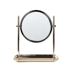 Beliani Make-up Spiegel FINISTERE - Goud Ijzer, Glas -Leenbakker Winkel baa74c5b73db4bfd884d466f89ff869d