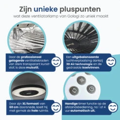 Gologi Plafondventilator Met Verlichting - Ø60 Cm - LED RGBW - 6 Standen 22 Gologi Plafondventilator Met Verlichting - Ø60 Cm - LED RGBW - 6 Standen -Leenbakker Winkel c0216c776cb64c278a23f5e7155915f6