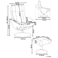 APATE - Relaxfauteuil Met Voetenbank - Zwart - Veganistisch Leer -Leenbakker Winkel c0c3436e29dc4a6a8201ecc2c9b1694a