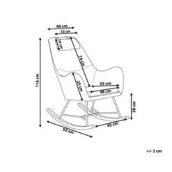 Beliani Schommelstoel ARRIE - Beige Polyester 7 Beliani Schommelstoel ARRIE - Beige Polyester -Leenbakker Winkel c11c696c40444d45abd9aafae8c199ef