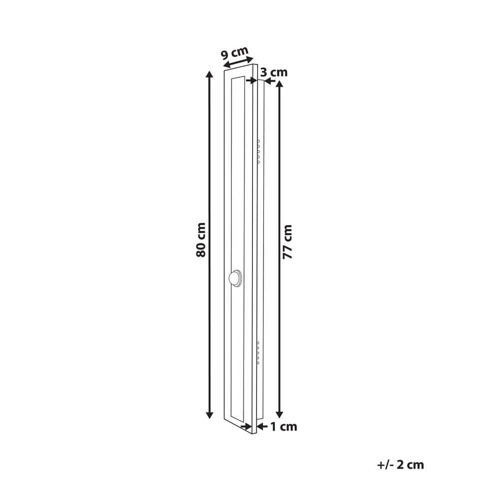ROSALIE - Wandlamp - Goud - 80 Cm - Staal 3 ROSALIE - Wandlamp - Goud - 80 Cm - Staal - Afbeelding 3