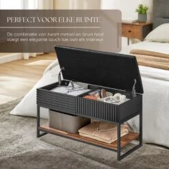 O'DADDY Schoenenbank Zwart Bruin -Leenbakker Winkel c15ffd6962b6446aa07935a99447253e