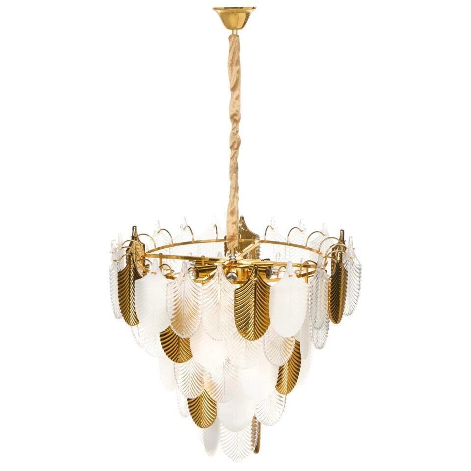 AGUIRRE - Kroonluchter - Messing/Transparant - Glas 6 AGUIRRE - Kroonluchter - Messing/Transparant - Glas - Afbeelding 6