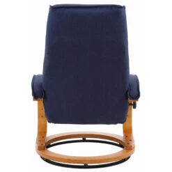 Paris - Fauteuil + Kruk Donkerblauwe Stoffen -Leenbakker Winkel c38866dbddad4f98a2d3b14f5c89f628