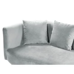 CHAUMONT - Chaise Longue - Lichtgrijs - Linkerzijde - Fluweel -Leenbakker Winkel c5187af102db47d4ae38449d56b665b6